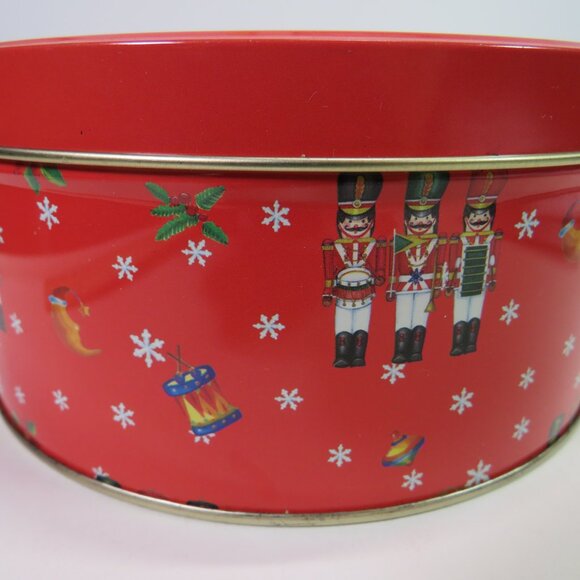 toy soldier (2) metal tins Christmas Decor Gold Accents - Picture 3 of 11